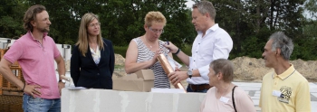 Grundsteinlegung der inklusiven Wohnanlage Grundsteinlegung der inklusiven Wohnanlage